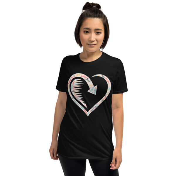 Heart Word Cloud Short-Sleeve Unisex T-Shirt
