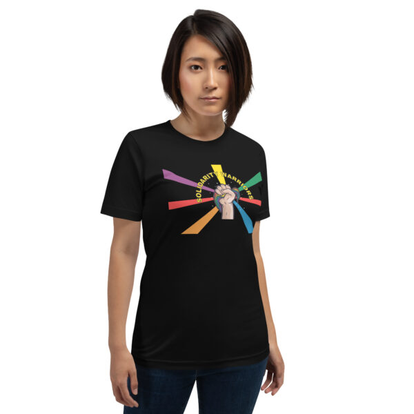 Rainbow Solidarity Warrior Short-Sleeve Unisex BELLA+CANVAS T-Shirt