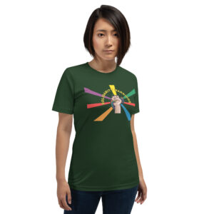 Rainbow Solidarity Warrior Short-Sleeve Unisex BELLA+CANVAS T-Shirt