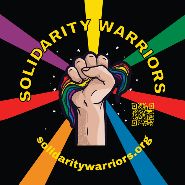 Rainbow Solidarity Fist Sticker