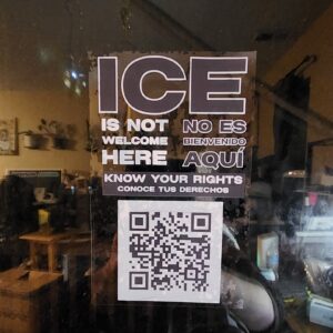 ICE Is Not Welcome Here Window Cling Stickers – 10 Pack