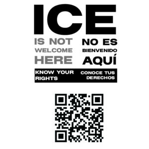 ICE Is Not Welcome Here Window Cling Stickers - 10 Pack