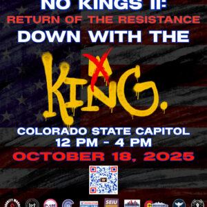 No Kings II DENVER Stickers – Pack of 25 Stickers