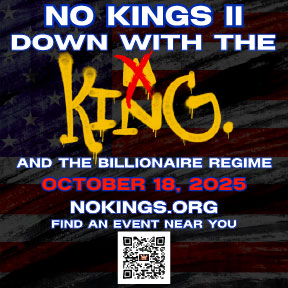 NO KINGS II STICKERS – Pack of 25 Stickers