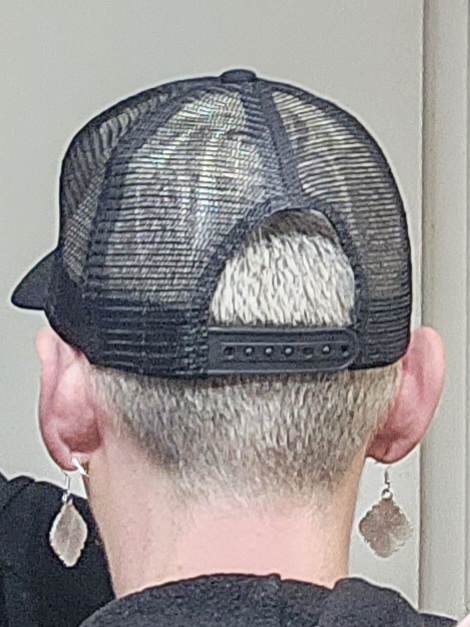 Resist Solidarity Fist Embroidered Trucker Baseball Hat - Image 3