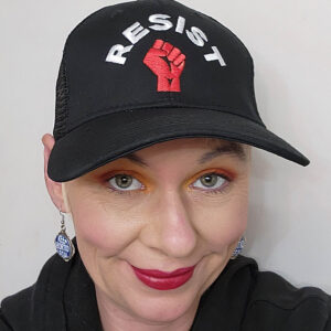 Resist Solidarity Fist Embroidered Trucker Baseball Hat